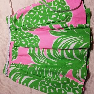 Size 4 Lilly Pulitzer lined skirt in palm beach style print